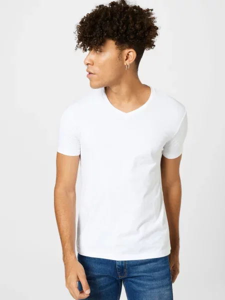 HUGO Tricou / alb negru