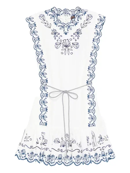 Rochie mini Alemais de costum alb