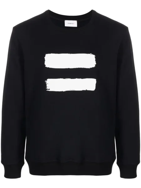Bluza z nadrukiem Ports V z nadrukiem czarna