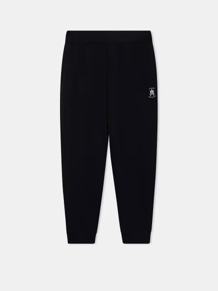 Спортивні штани Armani Exchange бавовна/поліестер/еластан чорний