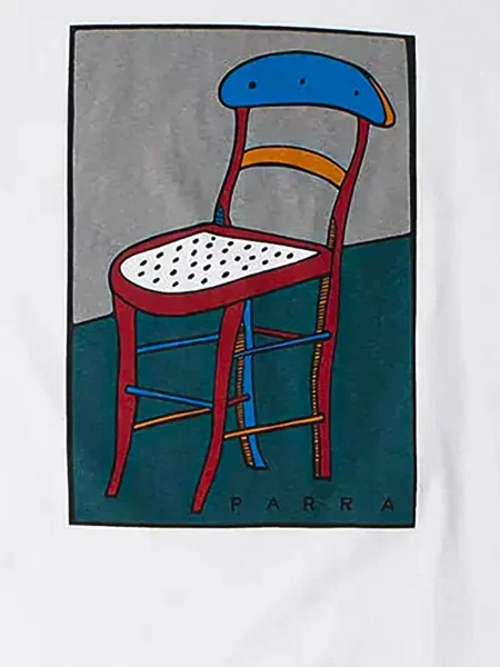 Tricou By Parra cu imagine alb