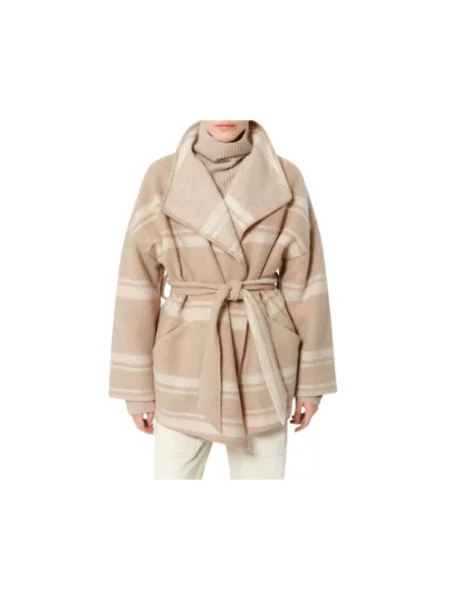 Sweter Isabel Marant z klapami beżowy