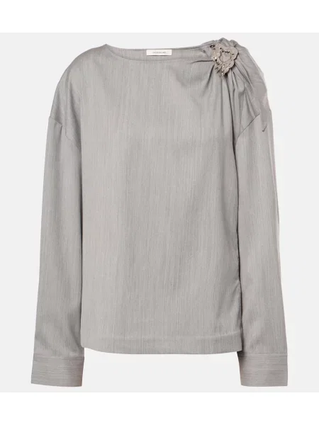 Top Jacques Wei wełniany szary