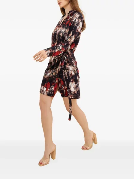 Rochie mini Tessitura Body Couture plic negru