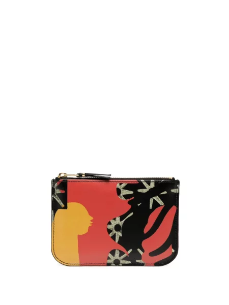 Portofel Comme Des Garçons Wallet din piele roșu