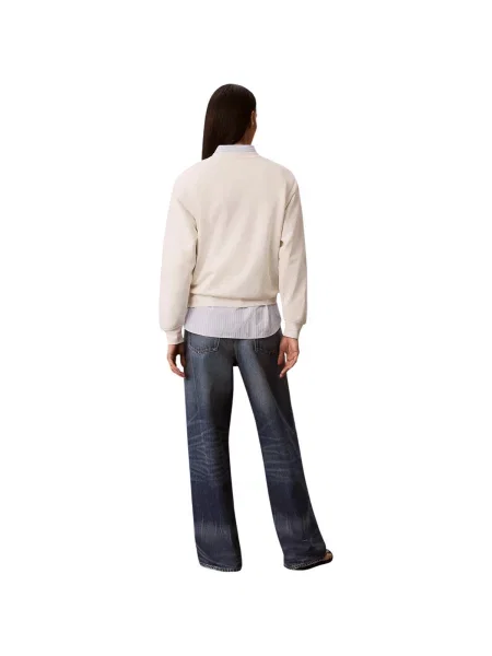 Mikina Calvin Klein Jeans biela