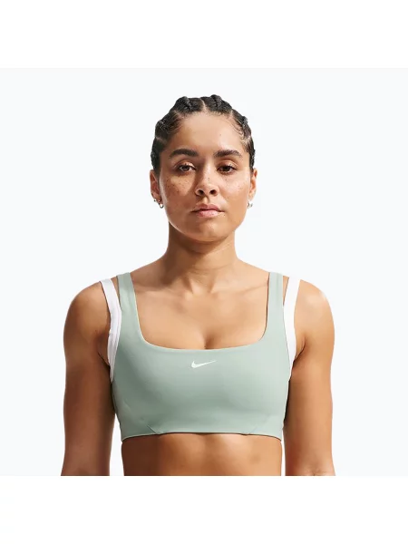 Спортен сутиен Nike One Light Support steam/white/white бяло