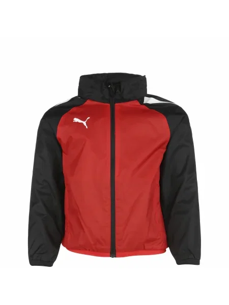 PUMA Športová bunda TeamLiga červená / čierna biela