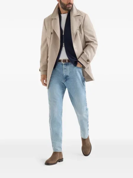 Cardigan Brunello Cucinelli din cașmir albastru