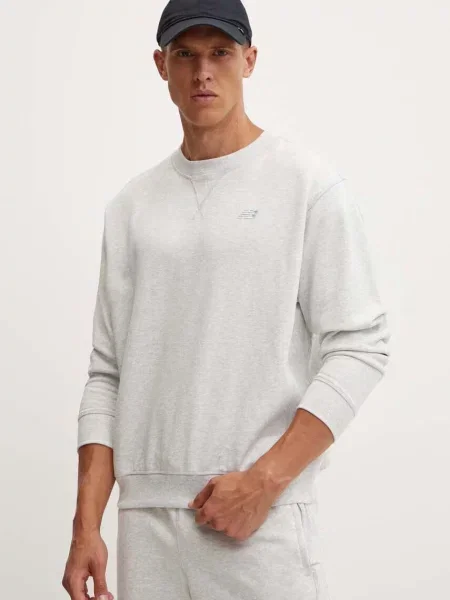 Хавлиени суитчър New Balance с принт сиво