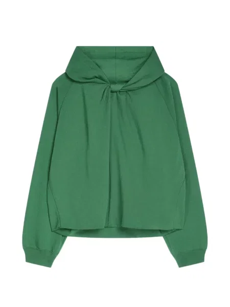 Hanorac cu glugă Dries Van Noten drapat verde