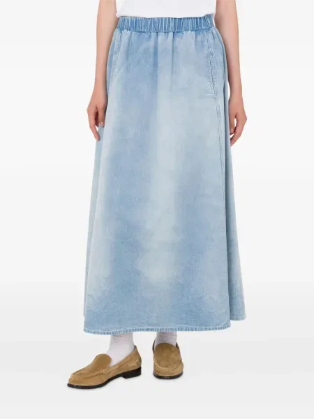 Maksi traper suknja Moschino Jeans plava
