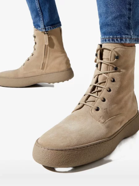 Botine Tod's cu șireturi din dantelă