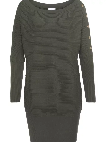 LASCANA Pulover / kaki zlata