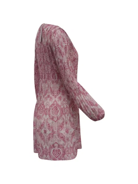 Rochie Maje cu imagine cu imprimeu abstract de costum roz