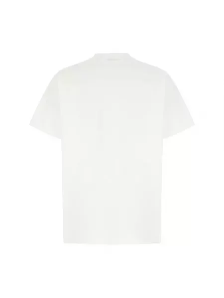 Koszulka Burberry żakardowa w kratkę biała