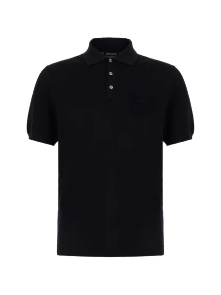 Polo Zegna scurt albastru