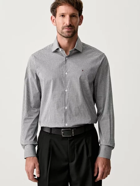 Tommy Hilfiger Cămașă | stretch negru