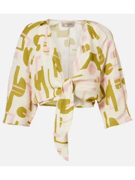 Top Adriana Degreas s potlačou orezané