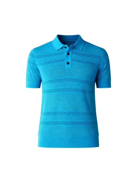 Koszulka polo Dries Van Noten niebieska