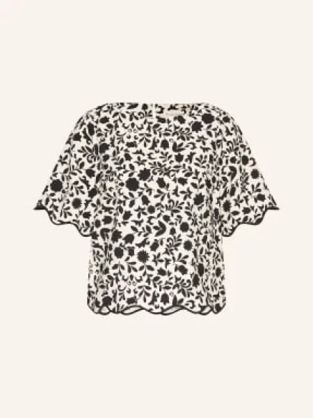 Phase Eight Koszulka Z Kołnierzykiem Abi schwarz czarna