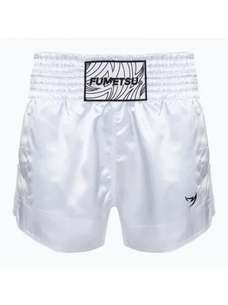 FUMETSU Origins Мъжки шорти за тренировки по муай тай бели