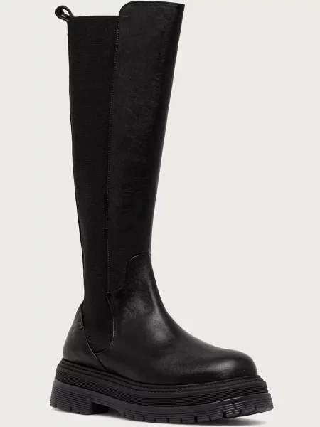 Patrizia Pepe De piele cizme de echitație negru