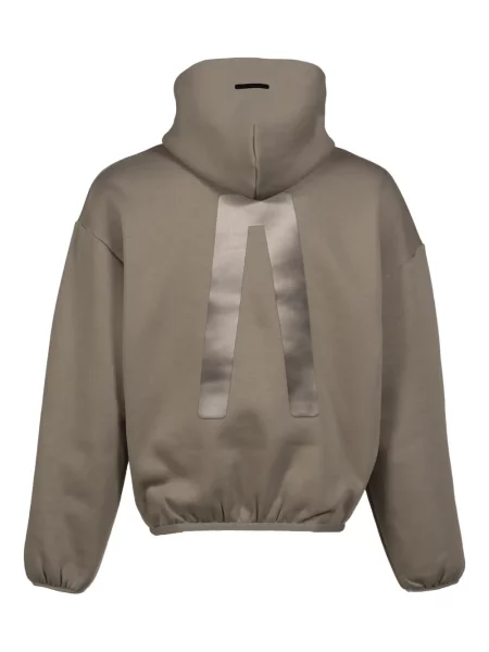 Суичър с качулка Fear Of God с принт кафяво