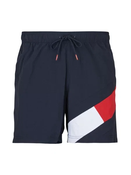 Tommy Hilfiger Underwear Kratke kopalne hlače marine / rdeča / bela modra