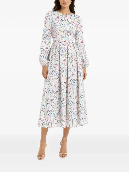 Rochie midi Baruni alb