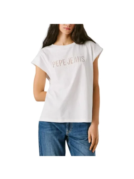 Denim ruha Pepe Jeans fehér