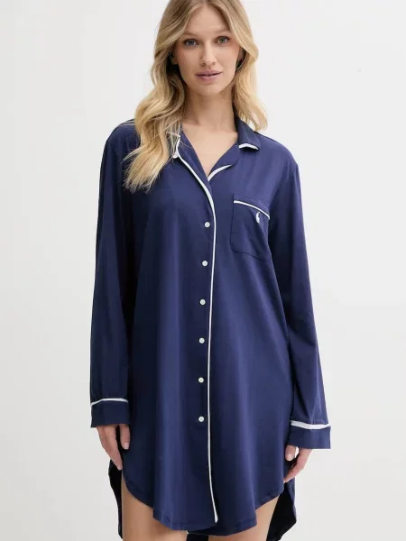 Нощница Polo Ralph Lauren дамска тъмносиньо