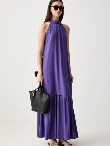 ViCOLO rochie halter cu in violet