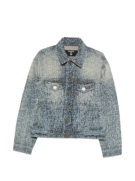 Geacă de blugi Balmain albastru