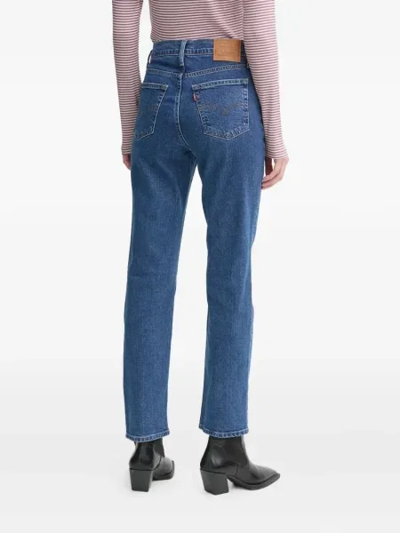 Kožené pruhované džíny Levi's 527 s kapucí modré