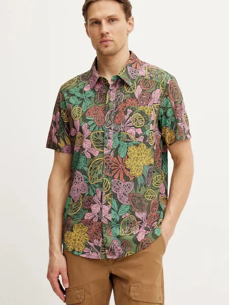 Smartwool koszula regular z kołnierzykiem klasycznym zielony