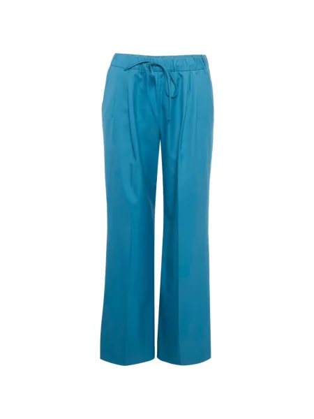 Pantaloni Max Mara cu cordon albastru