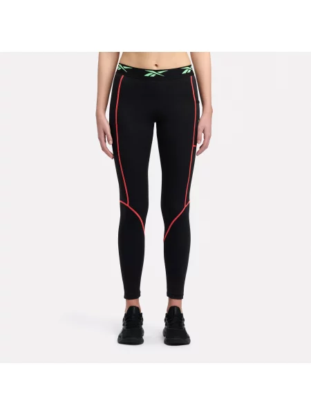 Reebok Legginsy Sport Street female Black Size: czarne