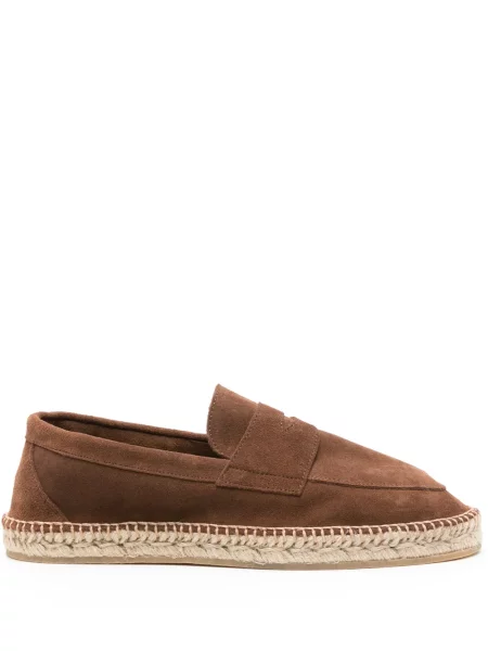 Espadrile Scarosso din piele de căprioară maro