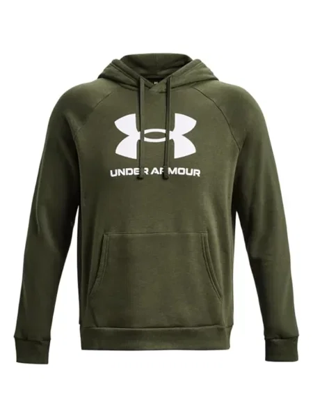 Bluza z kapturem Under Armour polarowa z kapturem zielona