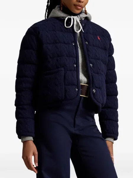 Велурени бягане с яка чорапи Polo Ralph Lauren синьо