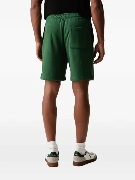 Pantaloni scurți Lacoste cu autograf verde