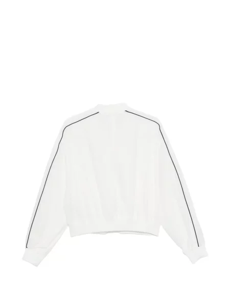 Дънково яке Karl Lagerfeld Jeans с принт бяло