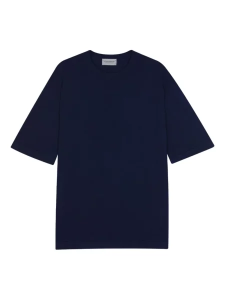 Tricou John Smedley scurt albastru