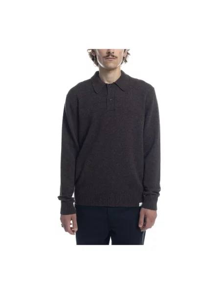 Sweter Norse Projects brązowy