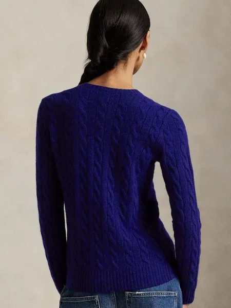 Polo Ralph Lauren sweter wełniany granatowy