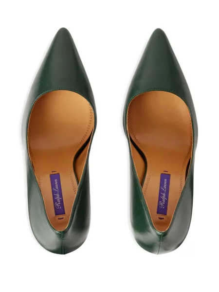 Pantofi cu toc Ralph Lauren Collection verde