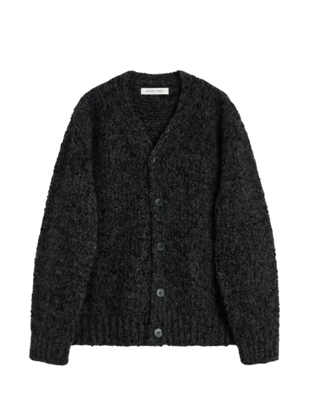 Cardigan Sunflower tricotate cu decolteu în V negru