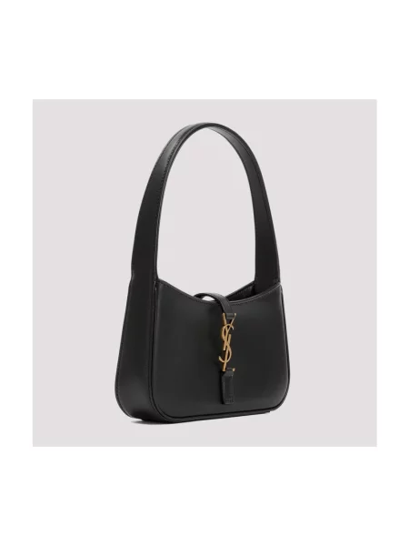 Torebka hobo Saint Laurent skórzana czarna