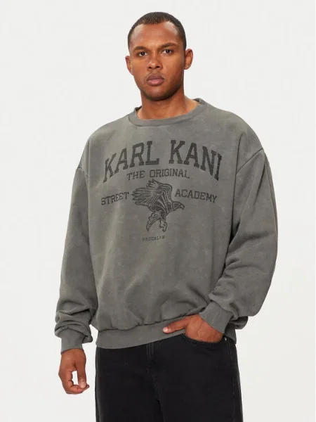 Karl Kani Mikina Street Academy sivá